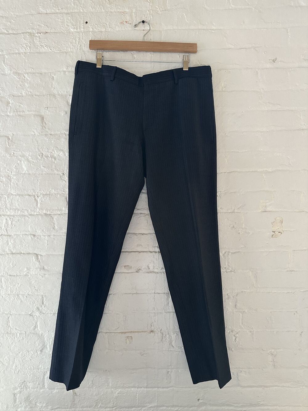 Prada Pinstriped Wool Trousers